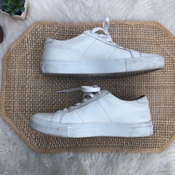 GREATS The Royale Blanco White Leather Sneakers - Picture 7 of 16